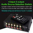 RCA Audio Signal Selector Switch 4 In 2 Out with Remote Control - 2