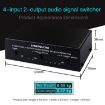 RCA Audio Signal Selector Switch 4 In 2 Out with Remote Control - 3