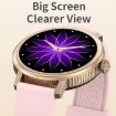 CF90 Color Screen Smart Watch with 1.19" Silicone Band (Pink) - 4