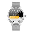 CF90 Smart Watch: Silver Steel Band, 1.19" Color Screen - 2