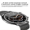 CF85 Black Smart Watch with 1.32" Color Screen & Steel Band - 3