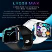 LY008 Max Smart Watch: 1.9" Silicone Band, Color Screen (Blue) - 3