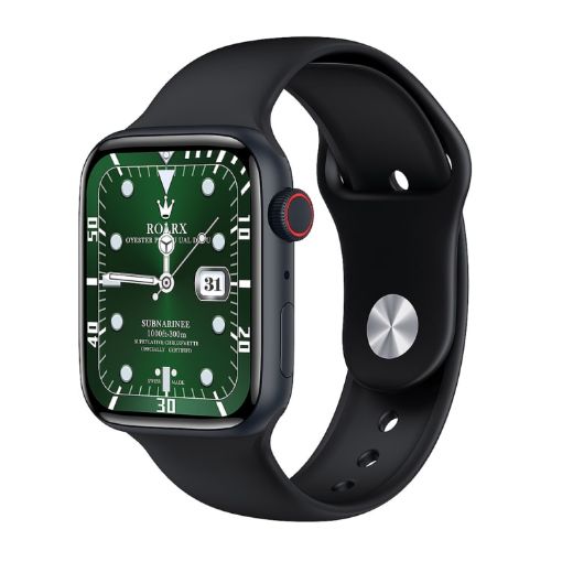 Ai7 Pro 1.92" Smart Watch, Heart Rate & Blood Pressure Monitor, Black - 1