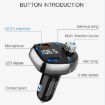 T62 Dual USB Charger & MP3 Player Bluetooth FM Transmitter Car Kit - 6