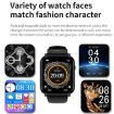 Q28 Smart Watch: 1.8" Screen, Heart Rate & Blood Pressure Monitor Green - 4