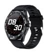 PG339 Smart Watch 1.39" Screen, Heart Rate/Blood Pressure Monitor (Black) - 1