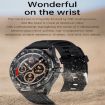 PG339 Smart Watch 1.39" Screen, Heart Rate/Blood Pressure Monitor (Black) - 6