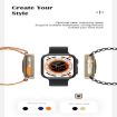 S8 Ultra Smart Watch, 1.81" Screen, Heart Rate/BP Monitoring (Black) - 5