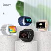 P58 1.96" Smart Watch, Heart Rate & Blood Pressure Monitor, Black - 4