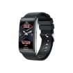 E600 Smart Watch 1.47" Heart Rate/BP Monitor Silicone Strap Black - 1