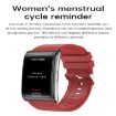 E600 Smart Watch 1.47" Heart Rate/BP Monitor Silicone Strap Black - 4