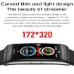 E600 Smart Watch 1.47" Heart Rate/BP Monitor Silicone Strap Black - 5