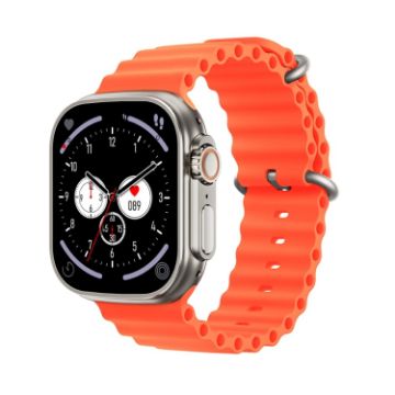 WS68 ULTRA 1.85" Smart Watch with Heart Rate & BP Monitoring (Gold) - 1