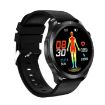 E420 Smart Watch, 1.39" Screen, Heart Rate/BP Monitor, Black Silicone Strap - 3