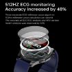 E420 Smart Watch, 1.39" Screen, Heart Rate/BP Monitor, Black Silicone Strap - 6