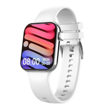 E700 1.86" Smart Watch, Heart Rate & Blood Pressure Monitor (White) - 1