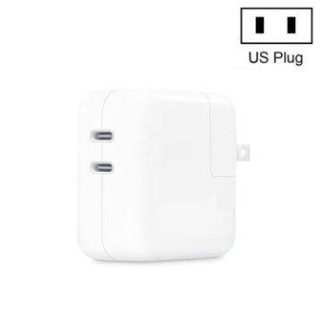 35W Dual Port PD3.0 USB-C Charger for iPhone/iPad, US Plug - 1