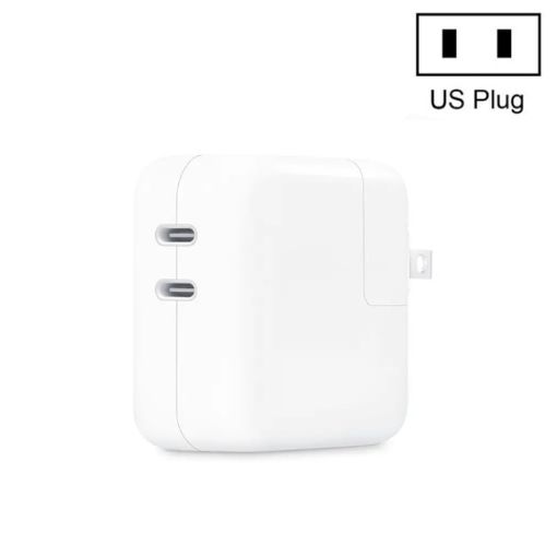35W Dual Port PD3.0 USB-C Charger for iPhone/iPad, US Plug - 1
