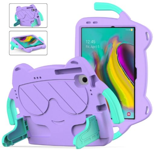 Shockproof Hard Case for Samsung Galaxy S5e 10.5 - Purple/Green - 1