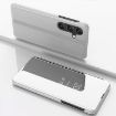 Samsung Galaxy M34 5G Silver Mirror Flip Leather Case with Holder - 1