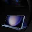 Samsung Galaxy M34 5G Silver Mirror Flip Leather Case with Holder - 3
