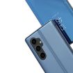 Samsung Galaxy M34 5G Silver Mirror Flip Leather Case with Holder - 5