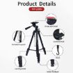 JMARY KP2209 Folding Tripod Stand with Horizontal Extension Rod - 2