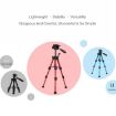 JMARY KP-2203 Telescopic SLR Camera Phone Tripod (Black) - 5