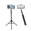JMARY MT45 Cell Phone Clip Camera Mount & Selfie Stick Tripod - 1
