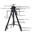 JMARY KP2264 Blue Tripod for Mobile Phones & SLR Cameras - 4