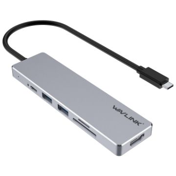 Wavlink UHP3407 4K HDMI Type-C Hub Multiport Aluminum Dongle - 1
