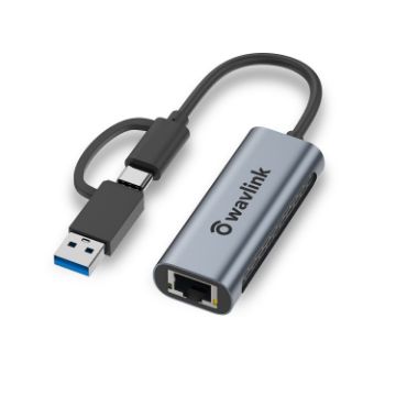 Wavlink Gigabit Ethernet Adapter USB-C to 2.5G RJ45 LAN Converter - 1