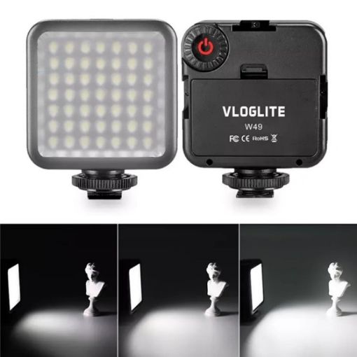 VLOGLITE W49 LED Mini Fill Light for Photography and Streaming - 1