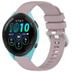Garmin Forerunner 265S Silicone Watch Band, Purple, Silver Buckle - 1