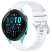 Garmin Forerunner 265S White Silicone Watch Band with Silver Buckle - 1