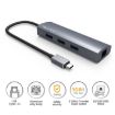 WAVLINK UH3031G/C Type-C Adapter: 3 USB 3.0, USB-C, RJ45, Power Port - 2