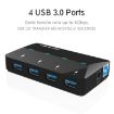 WAVLINK WL-UH3042P1 4-Port USB 3.0 Hub with Fast Charging (UK Plug) - 3