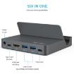 WAVLINK WL-UHP3D01 Type-C Docking Station Multi-Port USB HUB (EU Plug) - 6