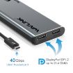 WAVLINK WL-UTD05 4-in-1 4K Extender Type-C to DP Thunderbolt 3 - 3