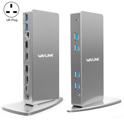 WAVLINK WL-UG69DK7 Type-C Laptop Docking Station UK Plug Adapter - 1
