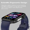 ET570 Smart Watch, 1.96" Color Screen, Bluetooth Call/ECG, Blue Strap - 6
