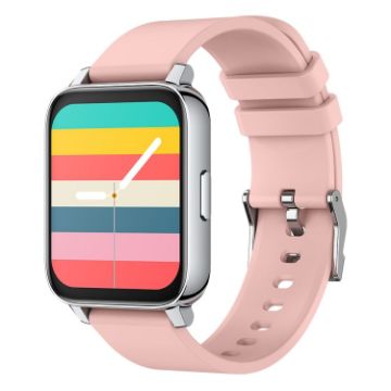 Rogbid Rowatch 2 Smart Watch: 1.69" TFT, BP & Sleep Monitoring (Pink) - 1