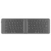 Foldable Grey Bluetooth Keyboard G2104 Leather - 1