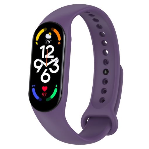 Xiaomi Mi Band & Amazfit Band 5 Official Purple Silicone Watch Band - 1