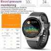 G08 1.3" TFT Smart Watch: ECG & Menstrual Reminder, Silver TPU Strap - 4