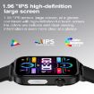 ET570 Smart Watch, 1.96" Screen, Silicone Strap, Bluetooth/ECG, Beige - 5