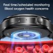 V16 Smart Watch 1.46" Color Screen Bluetooth Call Heart Rate Monitor Black - 4
