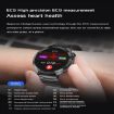 ET485 1.43" Smart Watch, Steel Strap, Bluetooth Call/ECG, Silver - 4