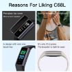C68L Pink IP67 Waterproof Smart Bracelet Fitness Tracker - 4