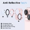 iPhone 15/15 Plus NORTHJO Pink Matte Camera Lens Protector - 3